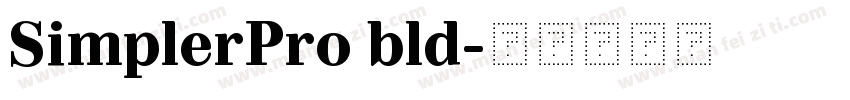 SimplerPro bld字体转换